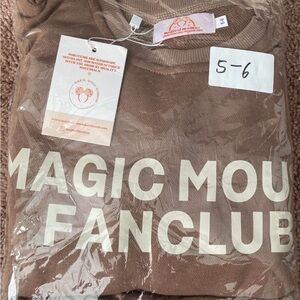 Magical mamas handmade (made with magic) brown Magic Mouse Fanclub two piece set